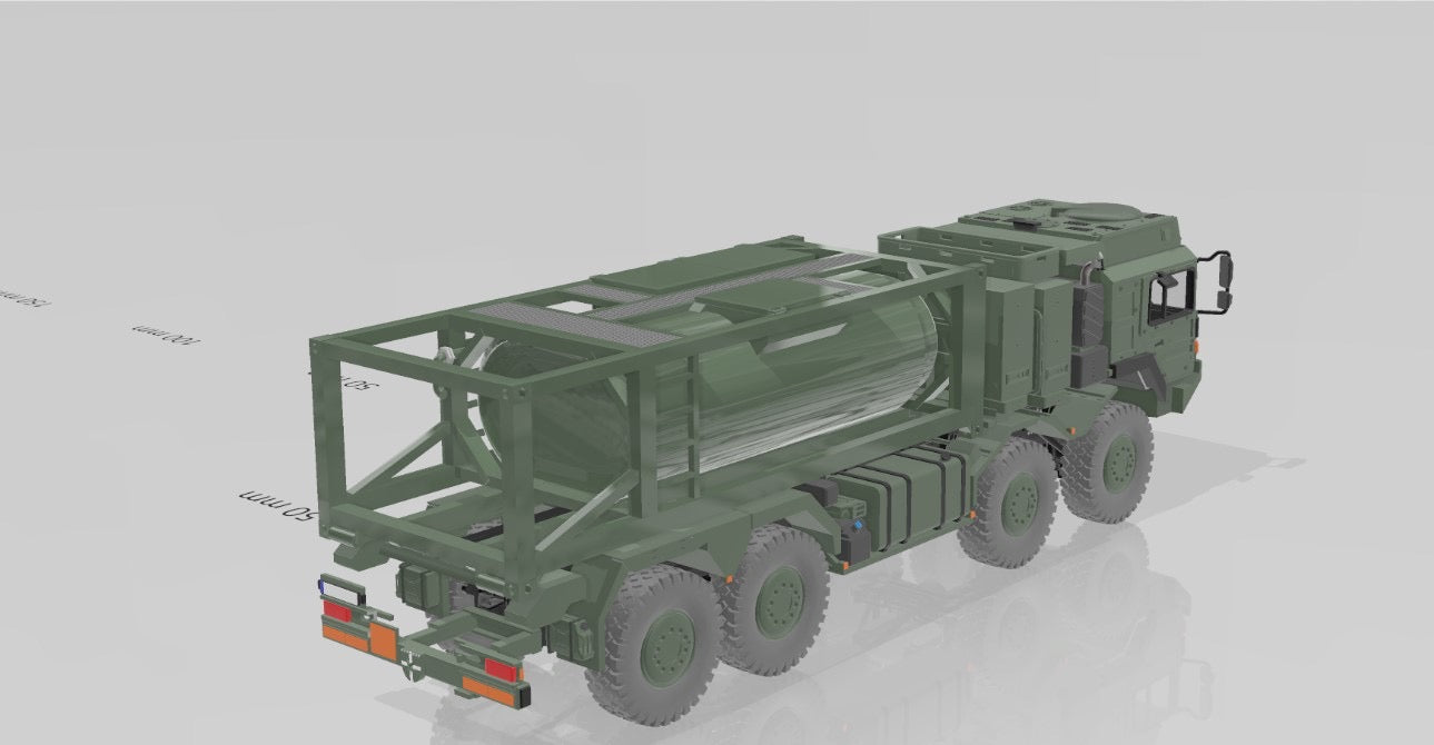 HX2 8x8 mit Ovalem Tank Container