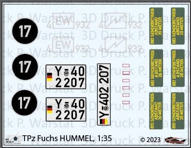 Decalbogen TPz Fuchs HUMMEL