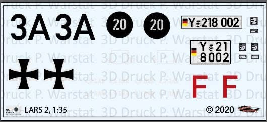 Decalbogen LARS 2 Set 2