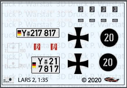 Decalbogen LARS 2 Set 1