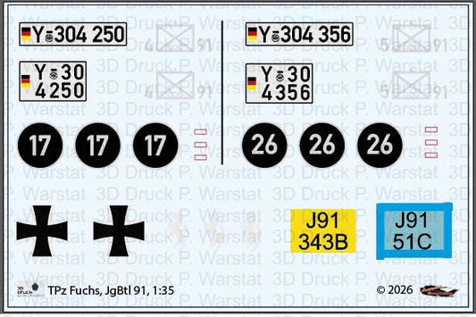 Decalbogen TPz Fuchs JdBtl 91