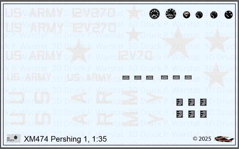 Decalbogen Pershing I (MGM-31A) US Version