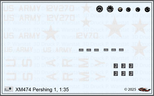 Decalbogen Pershing I (MGM-31A) US Version
