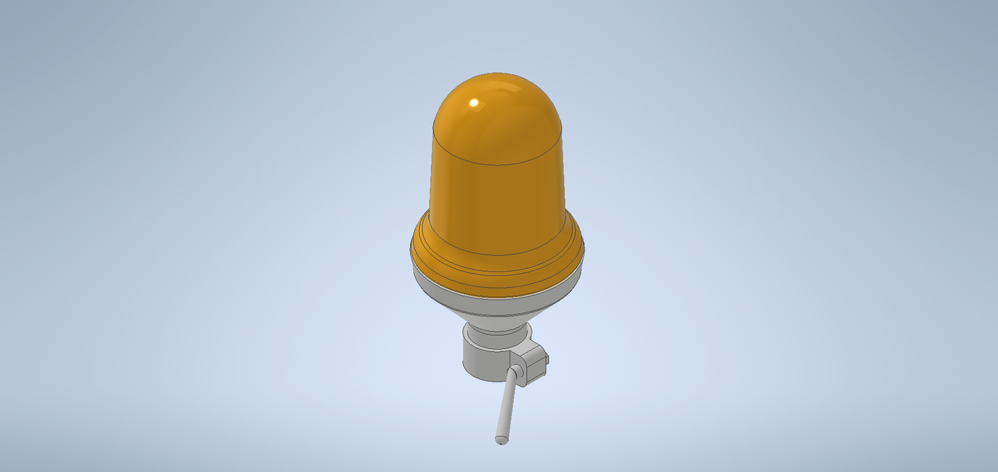 Rundumleuchte Bundeswehr Orange