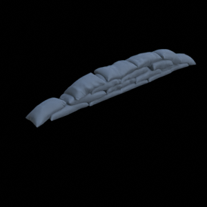 Wand aus Sandsäcken Set 2